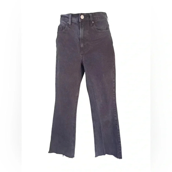 PACSUN women’s black wash stretch crop boot sz 24 denim jeans preloved - Picture 1 of 10